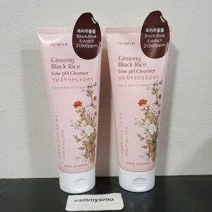Glamfox Ginseng Black Rice Low Ph Cleanser 7.77 Fl Oz x2